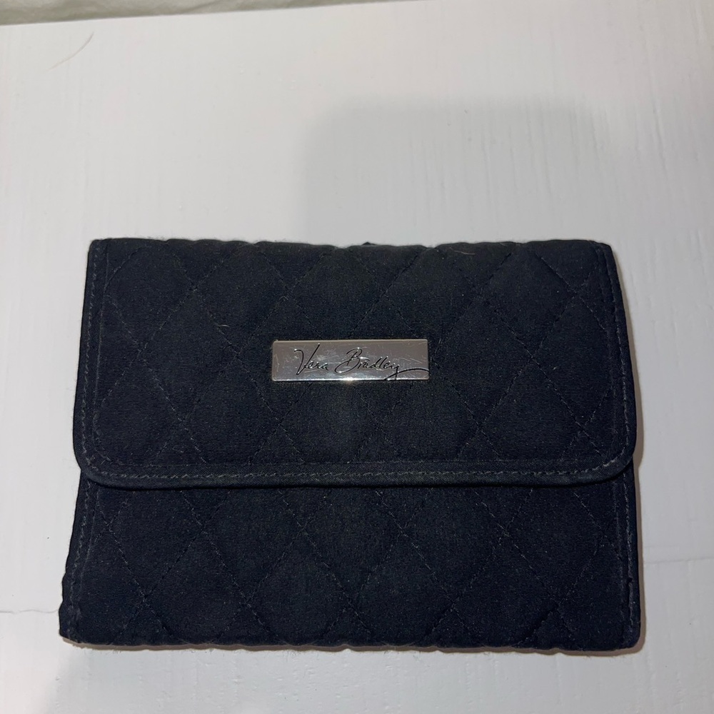 Vera Bradley Quilted Black Wallet